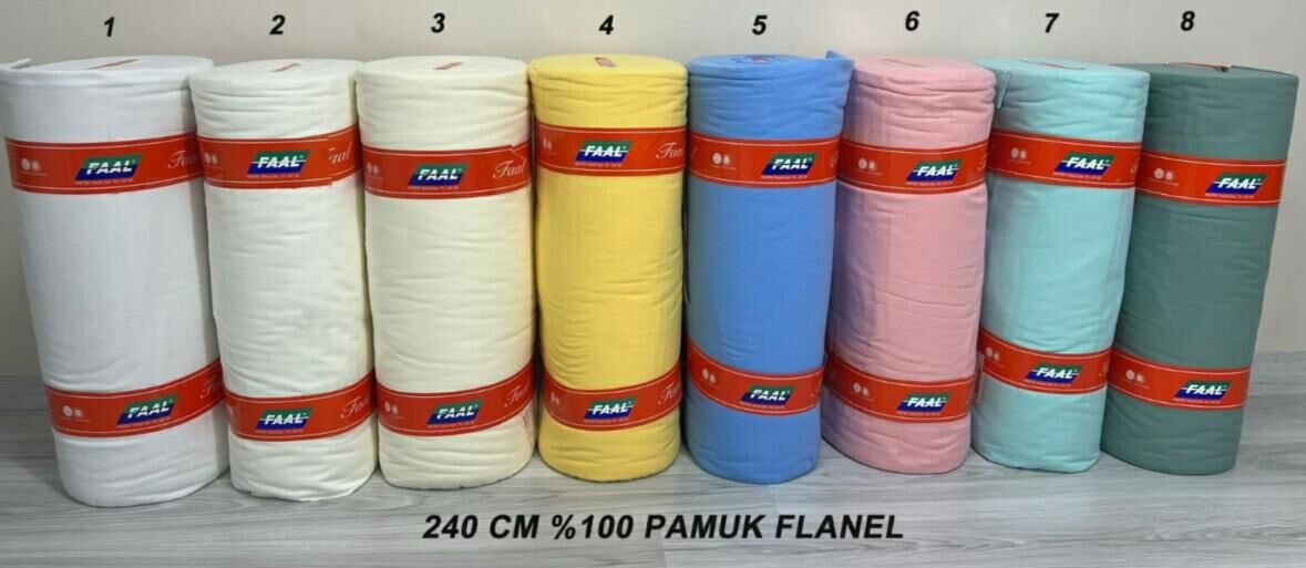 Düz Renk Flanel/Pazen Kumaş