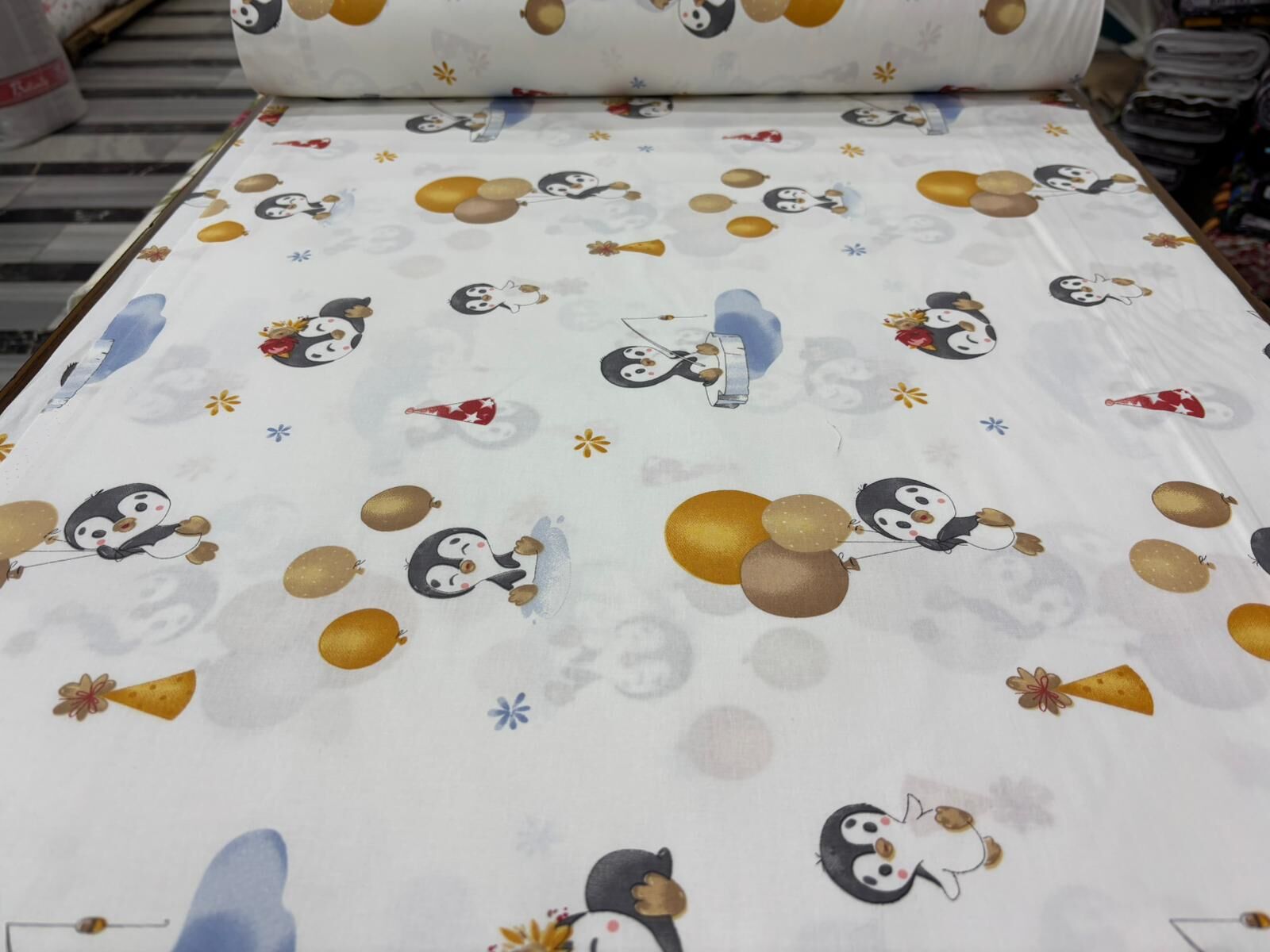 Bebek/Çocuk Desenli Çarşaflık Akfil Kumaş